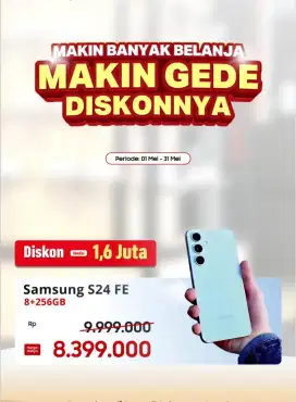 Samsung galaxy S24 fe 5G

NEW,SEGEL RESMI SEIN Rp.8.399