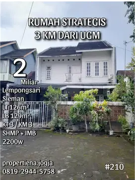 RUMAH STRATEGIS 3 KM DARI UGM