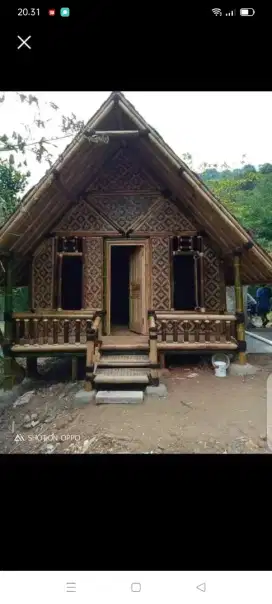 Vila bambu minimalis