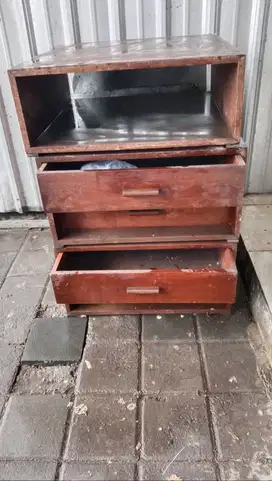Rak laci Kayu Jati