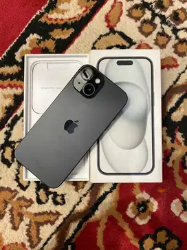 IPHONE 15 128GB BLACK GARANSI IBOX