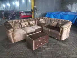 Sofa beludru mewah