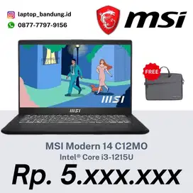 Laptop MSI Modern 14 Core I3-1215U/8GB/512GB/14 FHD IPS/W 11 + OHS 21