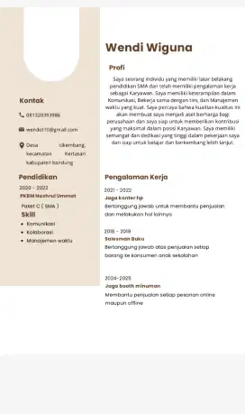 Cari kerja jaga toko