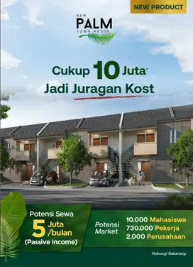 Juragan Kost Wajib Punya Palm Town House 2 Jababeka Cikarang