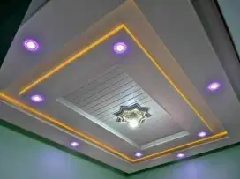 Plafon pvc terpasang mewah