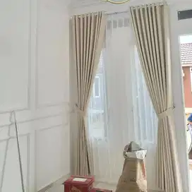 Jual & Pasang Gorden Vitrase Wallpaper Roller Blinds Korden Gordeng