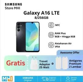 Samsung galaxy  A16 baru buka segel belum dipake sama sekali