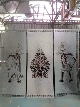 Cutting galvanis tebal 1,2 mm motif wayang
