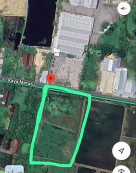 TANAH JALAN RAYA METATU CERME GRESIK COCOK UNTUK GUDANG PARKIRAN TRUK