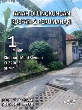 TANAH DI LINGKUNGAN KOS2AN & PERUMAHAN