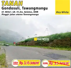 Dijual Tanah Siap Bangun Lokasi Tawangmangu Kawasan Kuliner Strategis