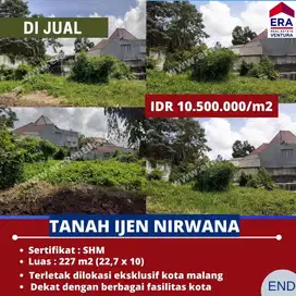 Tanah Di Perum Elite Ijen Nirwana, Lokasi Tengah Kota