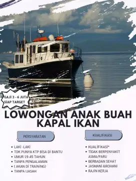 Loker kru kapal jaring ikan
