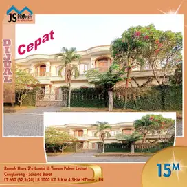 Dijual Rumah mewah Hoek 2½ Lantai di Taman Palem Lestari jakarta barat