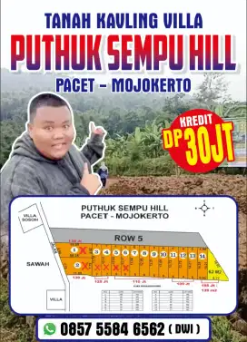 Tanah kavling Villa siap bangun pacet bisa kredit Dp 30 juta
