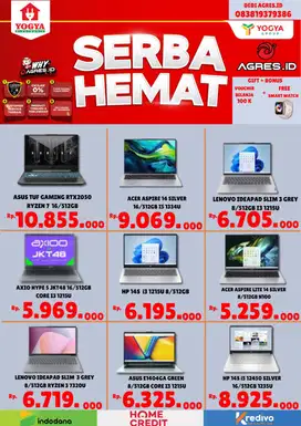 Promo cicilan laptop di agress cuma pake e ktp aja