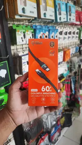 KABEL DATA TYPE C TO C 60W OLILE D101CC