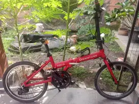 Jual sepeda downtube Nova warna merah