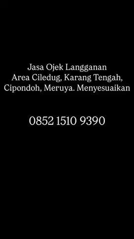 JASA OJEK LANGGANAN MINGGUAN / BULANAN