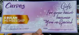 Voucher Membership Gym Curves