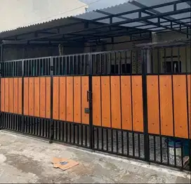 pagar grc serat kayu model elegan moderen