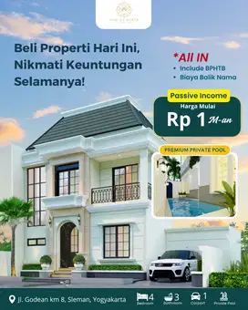 Rumah Dijual di Godean Jogja, SHM Ready