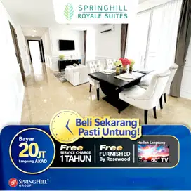 APARTEMEN SPRINGHIL KEMAYORAN TOWER BARU VIEW GOLF DP 0% UNIT BARU