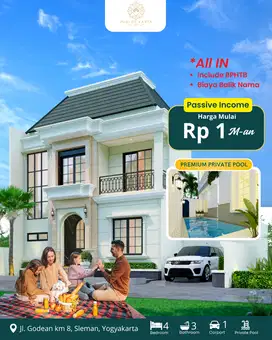 Beli Rumah di Godean Yogyakarta, Sertifikat Hak Milik Ready