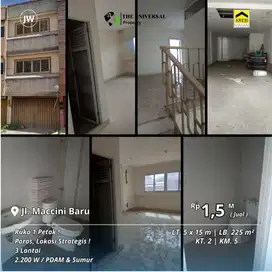 Dijual Ruko 3LT Poros Maccini Baru Dalam Kota Strategis Harga Nego