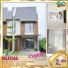 DIJUAL RUMAH Sudut 2 Lantai di Citra Garden 8 Jakarta Barat - FN