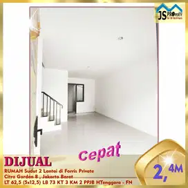 DIJUAL RUMAH Sudut 2 Lantai di Citra Garden 8 Jakarta Barat - FN