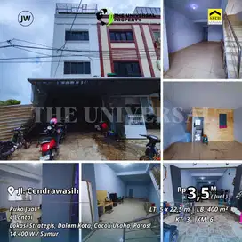 Dijual Ruko 4 LT Poros Jalan Cendrawasih Strategis Dalam Kota Nego