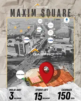 MAXIM SQUARE Terdekat ke RS bethsaida, Hotel JHL, Gtown!
