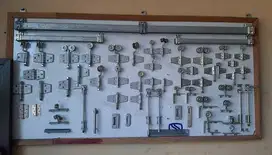 Jual Sparepart, Komponen Pintu Garasi Henderson Rell, Roda, Engsel