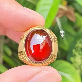 Batu Natural Red Orange Hessonite Garnet SriLanka 16.83 Ct NTE MRI Lab