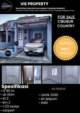 Cibubur Country Cikeas, asri, siap huni , harga bagus