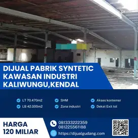 Dijual pabrik industri syntetik lokasi kaliwungu kendal  70470m BU!