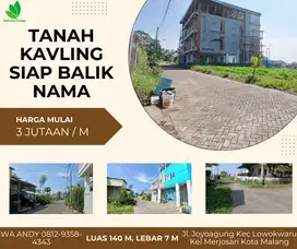 Tanah SHM Siap AJB Cocok Dibangun Kost Kota Malang