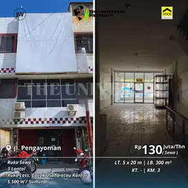 Disewakan Ruko 3Lt Poros Pengayoman Dekat Mall Panakukkang Strategis