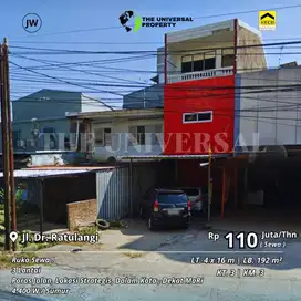 Disewakan Ruko 3Lt Poros Jalan Dr Ratulangi Dalam Kota Strategis Nego