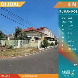 Dijual Rumah Kos Hook Furnish di Area Ciliwung Blimbing Malang