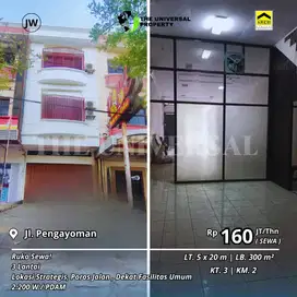Disewakan Ruko 3LT Poros Pengayoman Panakukkang Siap Pakai Strategis