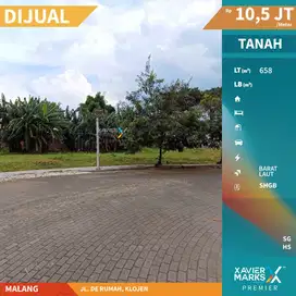 Dijual Tanah Kavling Siap Bangun Dekat UB di Jl Veteran Malang