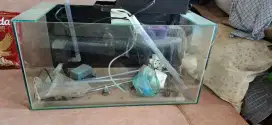 Dijual Aquarium beserta pump dan filter