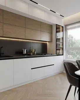 Custom Interior Kitchen Set, Backdrop TV, Lemari, Wardrobe