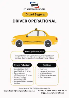 LOWONGAN DRIVER
