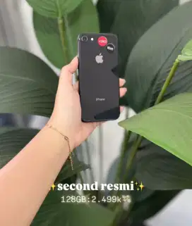 IPHONE 8 128GB BLACK SECOND IBOX FULLSET NO MINUS