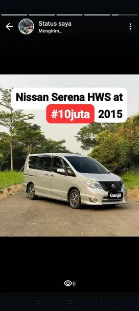 Nissan Serena 2.0 HWS at 2015 silver #10juta