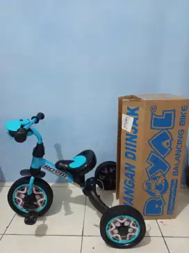 sepeda roda 3 multi fungsi 3 in 1 balancing bike kondisi baru